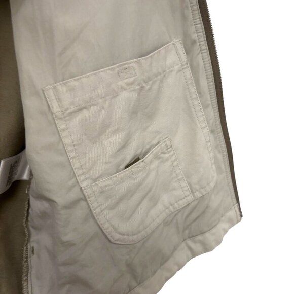 COLUMBIA Utility Jacket Full Zip Dark Khaki Womens Size Large Multiple Pockets - Picture 6 of 10